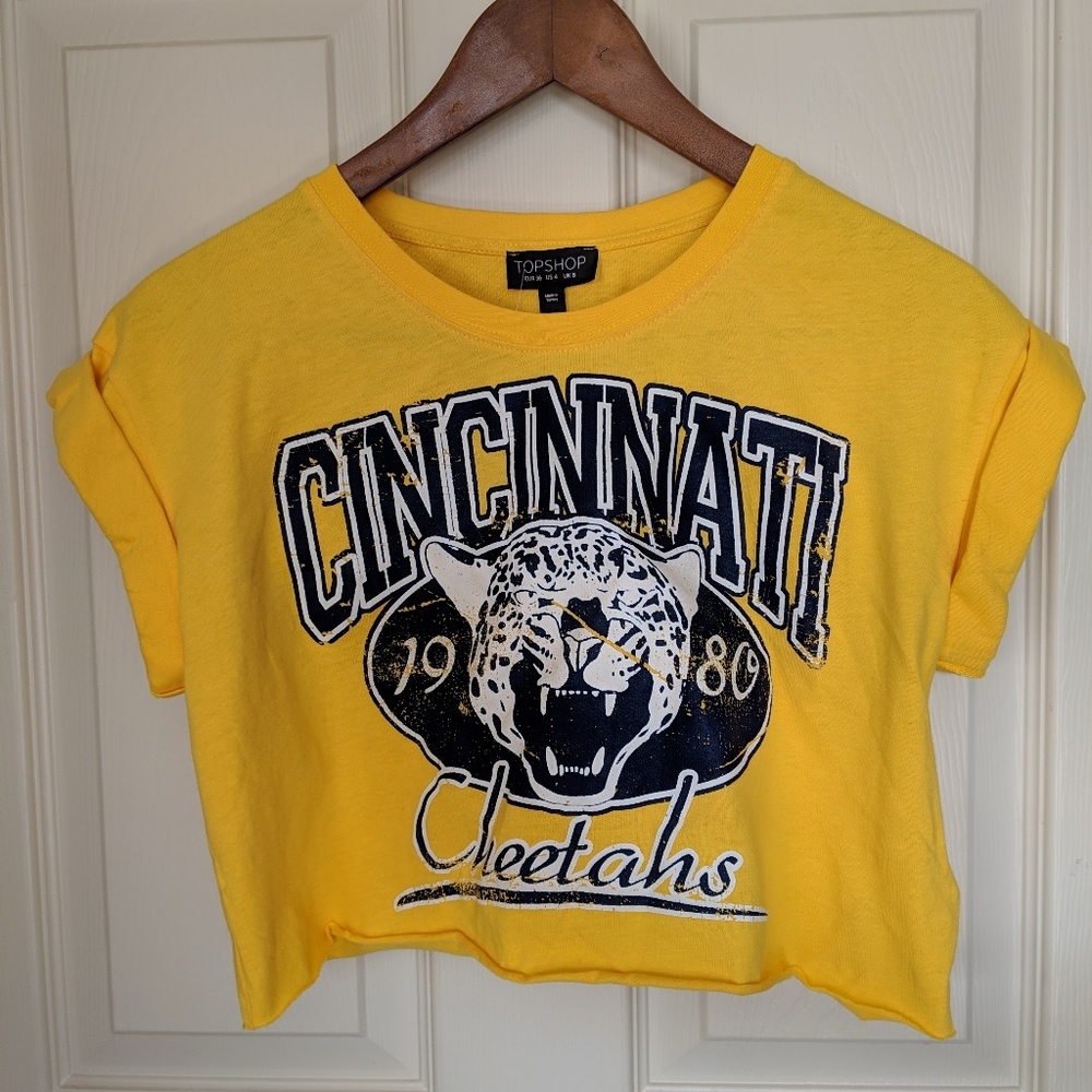 Topshop Cincinnati Cheetahs Crop Top - *NWT*
